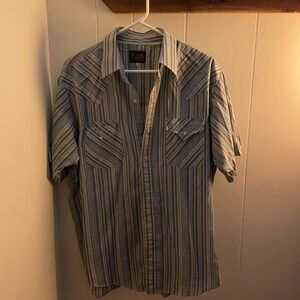Plaid Striped Men's Casual Shirt